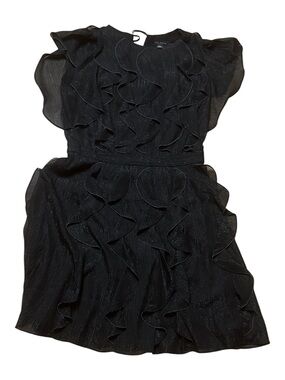 TED BAKER DOLLEI WATERFALL RUFFLE MINI DRESS Size 2